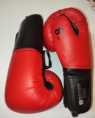 Guantoni da Boxe Outshock 100 8 OZ - Rosso e Nero