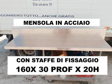 mensola in acciaio e staffe