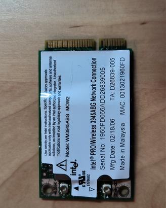 Scheda Wi-Fi Mini PCIe 802.11a/b/g