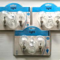 Lampadine alogene #E14 42W #sfere trasparenti 