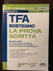 Libro TFA sostegno prova scritta Simone