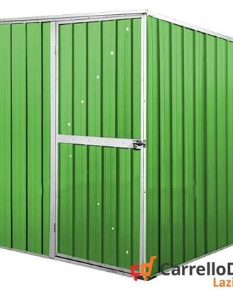 Box da giardino lamiera 175x185cm verde chiaro