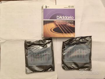 Due set corde D’Addario Custom Light Phosp. Bronze