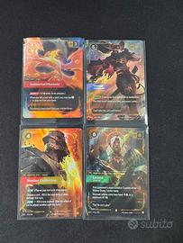 Lotto 24 Carte TCG OGN Series Tutte con sleeve