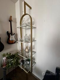 Struttura in ferro oro e bianco