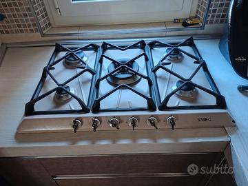 piano cottura SMEG a 5 fuochi SRV876AVOGH2