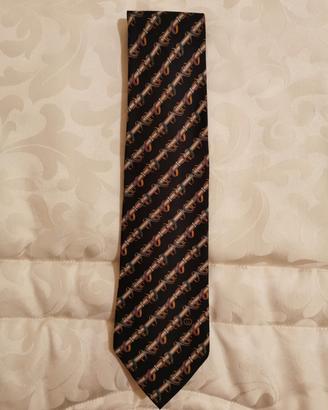 Gucci Cravatta originale 100% seta 