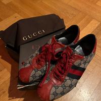 Sneaker tessuto blu e rosse Originali Gucci
