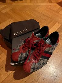 Sneaker tessuto blu e rosse Originali Gucci
