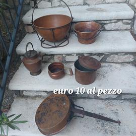 pentole paioli vasi in rame
