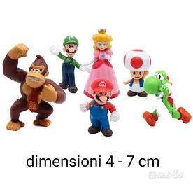 Action Figure super Mario Bros 6 pezzi