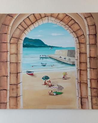 Quadro d'Autore - Cefalù (120 X 80 cm)