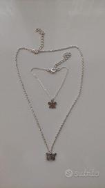 Collana+Braccialetto “Farfalla” abbinati Hand Made