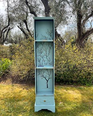 Colonna libreria, Chiffonier aperto,Stipo a colonn