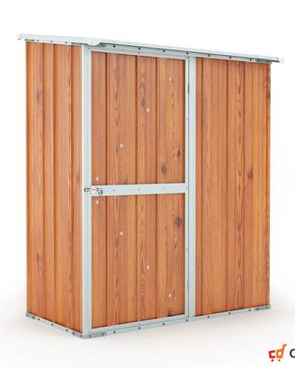 Casetta box giardino Acciaio 155x100 fin legno