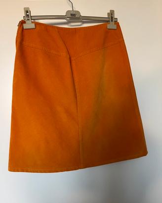 Gonna velluto arancione th 44