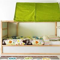 Baldacchino verde per letto IKEA Kura