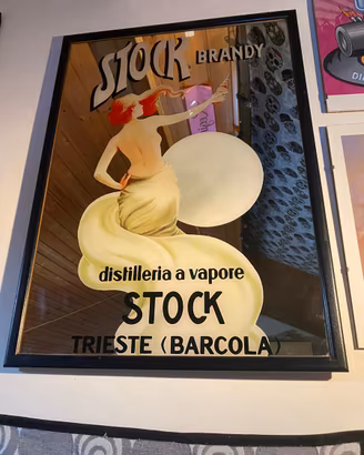Specchio pubblicitario vintage originale d’epoca