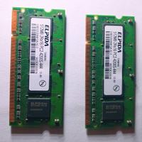 2 Barre ELPIDA per portatile da 512 MB