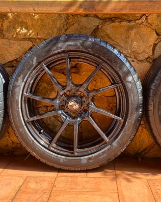 CERCHI 17 DOTZ KENDO E GOMME BRIDGESTONE