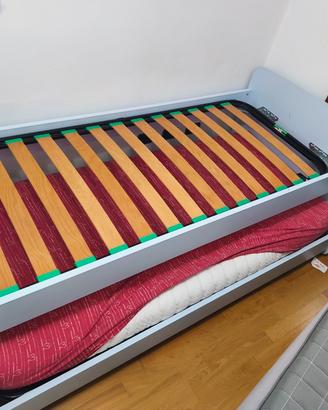 letto doppio con materasso 