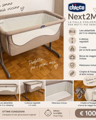 Chicco Next2Me culla co-sleeping completa – Beige
