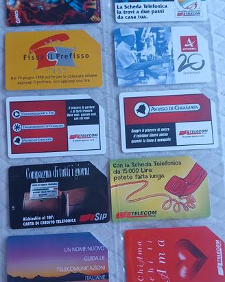 lotto 100 schede telefoniche 