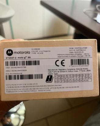 cellulare smartfon motorola g84  5g  238 gb
