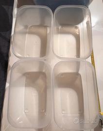 4 Contenitiri in plastica senza coperchio GioStyle