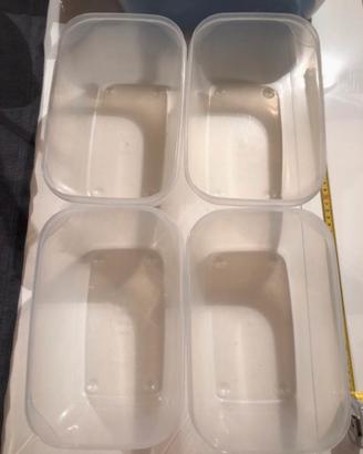 4 Contenitiri in plastica senza coperchio GioStyle