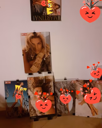 foto calendario sexy vintage Martina incorniciate
