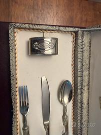 Posate vintage argento 800 e placate