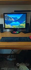 PC Fisso + Monitor- Pronto all'uso