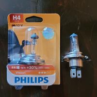 2 Lampadine per faro auto o faro moto H4 Philips