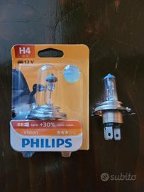 2 Lampadine per faro auto o faro moto H4 Philips