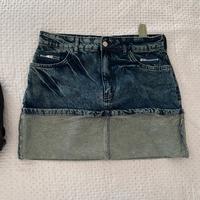 Gonna denim lavaggio scuro