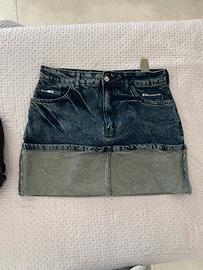 Gonna denim lavaggio scuro