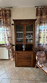 Coppia di Mobili da Soggiorno in Legno Massiccio