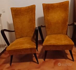 coppia di poltroncine art deko