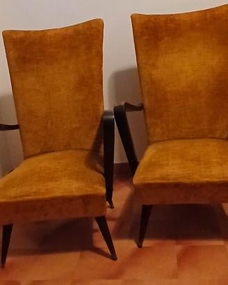 coppia di poltroncine art deko