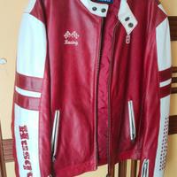 Giubbotto in pelle Husqvarna 