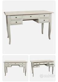 Scrivania shabby-chic bianca come nuova