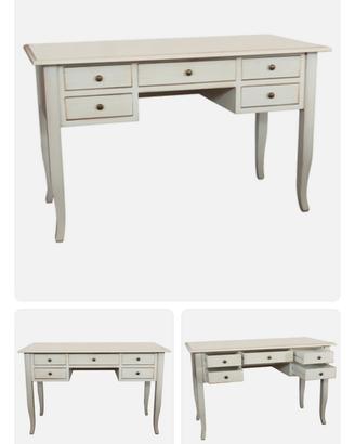 Scrivania shabby-chic bianca come nuova