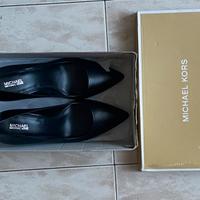 Scarpe Michael Kors 38.5, pelle, nere, con tacco 7