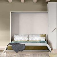 Letto a scomparsa matrimoniale BIANCO FRASSINO