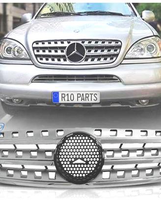 GRIGLIA MERCEDES CLASSE ML W163 98-05 CROMO ARGENT