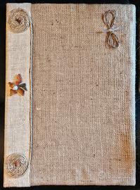 Copertina/portamenù/portalistino in ecomateriali