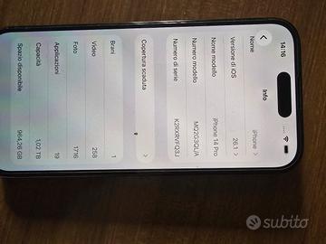 Iphone 14 pro 1 tb nero 