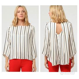 Rinascimento maglia blusa in satin NUOVA 
