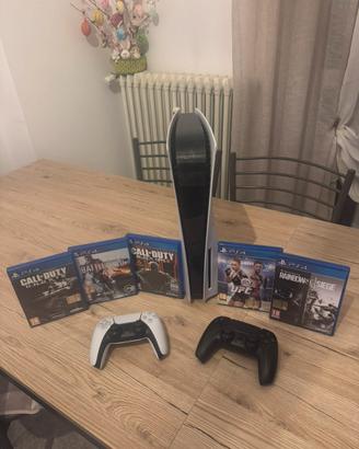 Ps5 con joystick e giochi